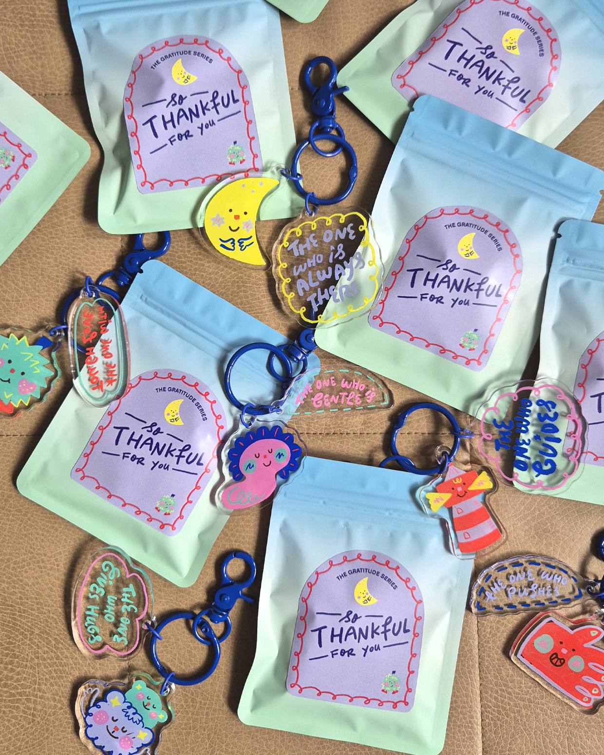 So thankful for you Keychain Blind Pack Full Set (6 designs)